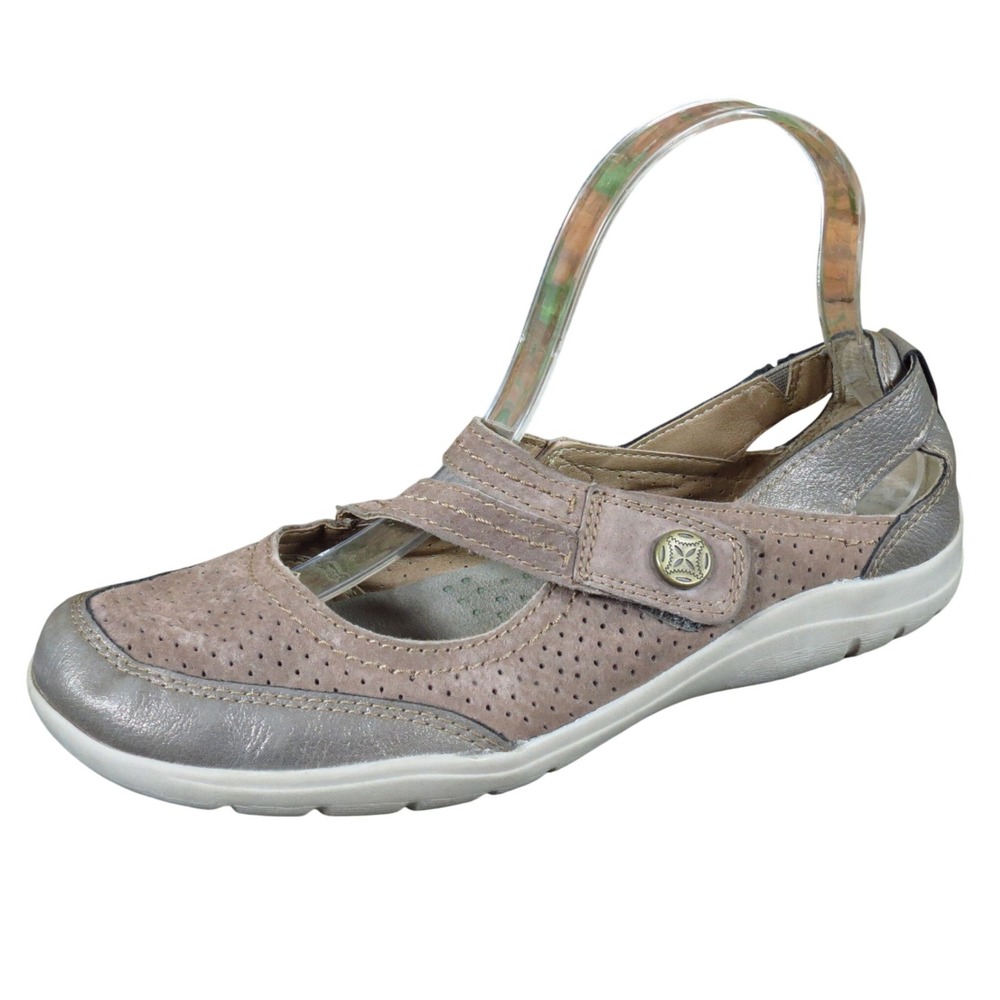 Earth Origins Tova Women Casual Mary Jane Shoes Size 7 Comfort Walking Taupe